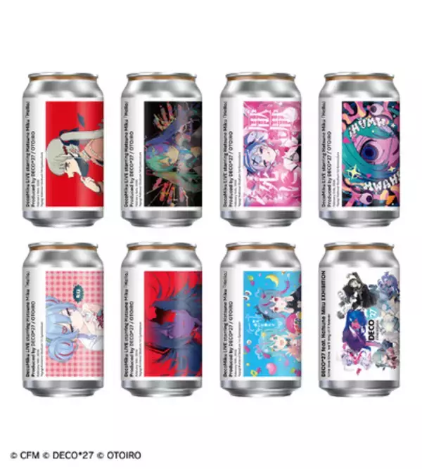 「DECO*27 × TAG LIVE LABEL オリジナルラベル缶 全8種コンプリートセット」の受注を開始！「AMNIBUS」にて