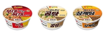 韓国の定番カップ麺「サバル麺」シリーズから3種が日本初登場！農心サバル麺「プデチゲ」「コムタン」「サムゲタン」が6月2日（火）よりセブン-イレブンにて先行発売！