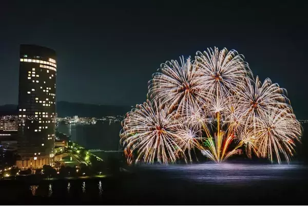 冬の夜空を彩る迫力の花火と光り輝くイルミネーション　煌めきが織りなす1日限りの絶景体験【びわ湖大津プリンスホテル】