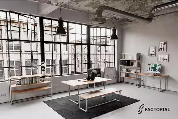 柳川市の老舗水門メーカーと初のコラボレーション！ステンレス鋼管を使用した、インダストリアルデザインの家具シリーズ『FACTORIAL』を新発売！