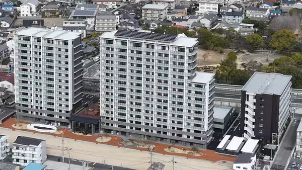 ライフデザイン・カバヤは大型複合コミュニティ「風の野 学南」における分譲・賃貸マンションの2棟の施工を担当しました