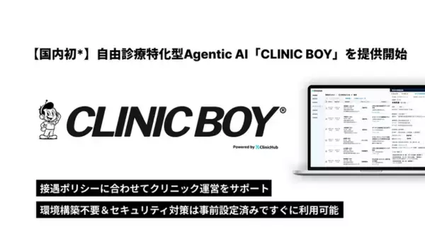 【国内初*】zapath、自由診療特化型のAgentic AI「CLINIC BOY」を提供開始