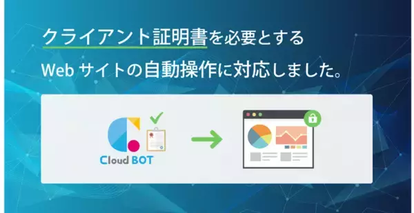 クラウドBOTの仮想ブラウザがクライアント証明書に対応【クラウド型RPA】