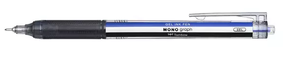 速乾ゲル。にじみにくく、ウラ抜けしにくい。「水性ゲルボールペン モノグラフライト」発売