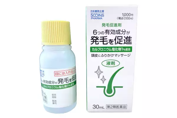発毛剤が1,100円！日本調剤、人気の市販薬シリーズに、性別を問わず使える発毛剤が新登場