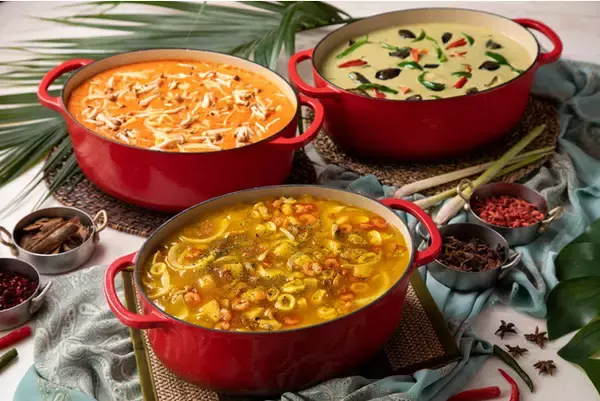 タイ王国3種カレーが食べ放題!!新宿駅直結のタイ料理専門店より“カレー3種食べ放題付き季節のタイ料理当日コース”2/26より新発売