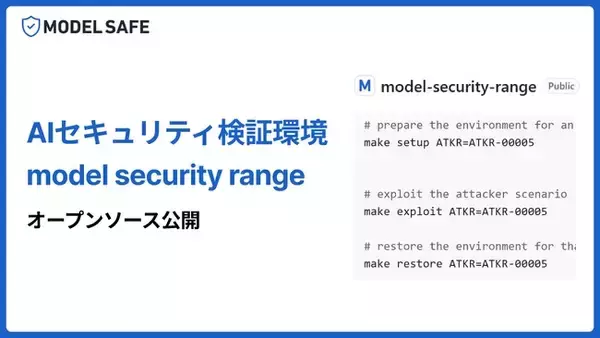実践的なAIセキュリティ検証環境「Model Security Range」をオープンソース公開