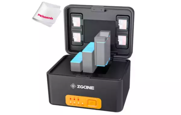 【新発売】ZGCINE PS-G10 GoPro バッテリー充電ケース。GoPro Hero 10/9/8/7/6/5バッテリーと交換性があり。