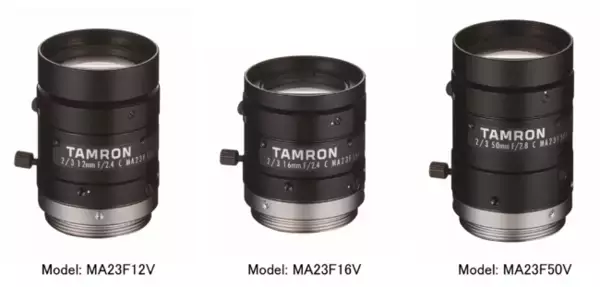 2/3型センサー対応、8メガピクセル　φ29mmコンパクト マシンビジョン用レンズ3機種発売