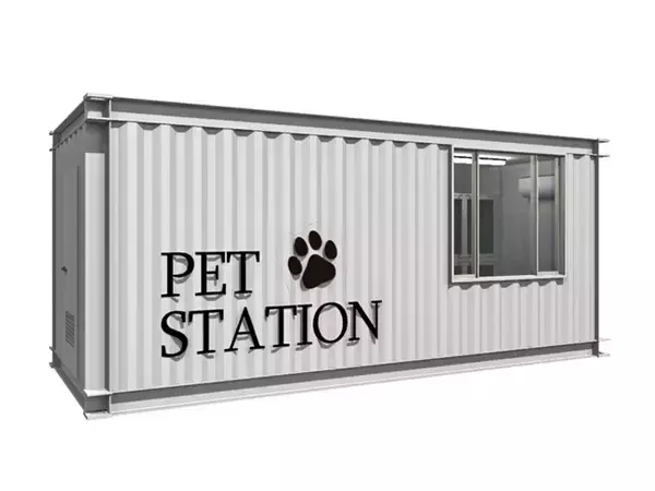 災害時にペット同行避難を支援するフェーズフリーなコンテナハウス