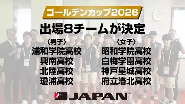 【ハンドボール】「ゴールデンカップ2026」出場8チームが決定　インターハイは14日に準決勝
