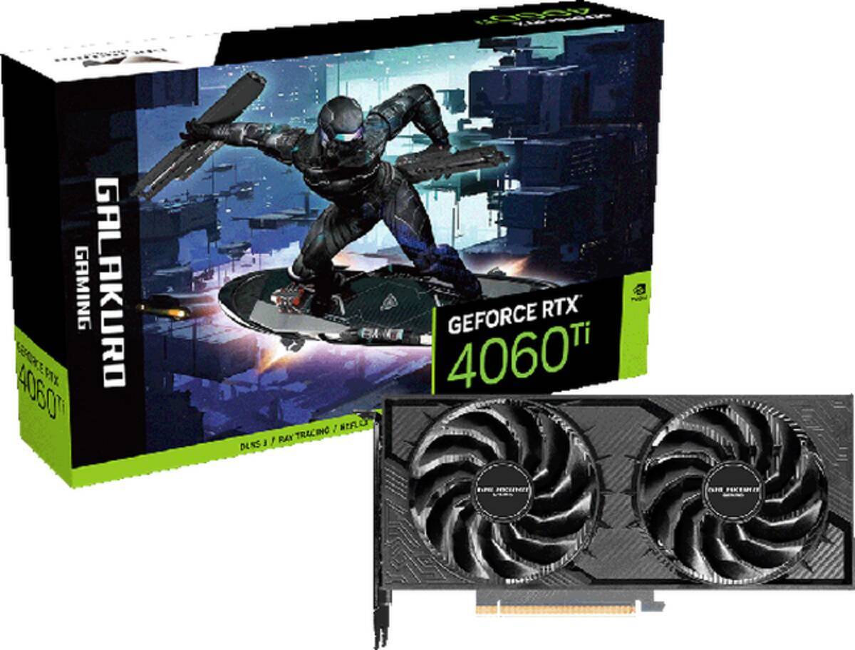 玄人志向のゲーミングブランド「GALAKURO GAMING」から、NVIDIA 