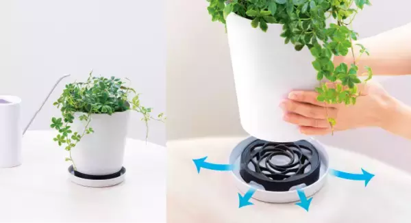鉢と受皿の間に置くだけ！ 通気性・排水性が良くなるポットスタンドが新登場。
