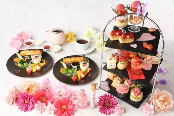 【新宿プリンスホテル】イタリア発のナチュラルコスメブランド「L’ERBOLARIO」とコラボレーション！人気コレクション「スフマトゥーレ ディ ダリア」の香りをイメージしたアフタヌーンティーを販売