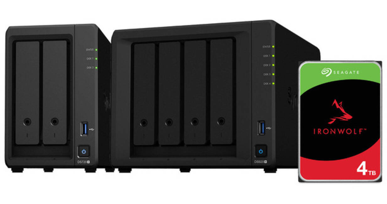 Synology ビジネス向け 2ベイオールインワンNASキットDiskStation DS720 いラインアップ