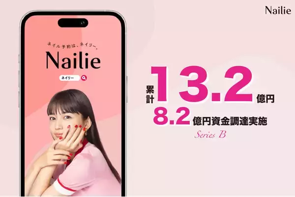 登録ネイリスト3万人突破！ネイリストに直接予約アプリ「ネイリー」が総額8.2億円の資金調達を実施。