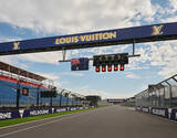 「【ルイ・ヴィトン】フォーミュラ1(R) ルイ・ヴィトン オーストラリア グランプリ 2025のためにデザインしたトラックのサイネージを発表」の画像1
