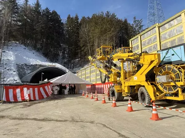 【飛騨高山・岐阜県高山市】都市計画道路松之木千島線（松之木～江名子工区）のトンネル掘削作業始まる