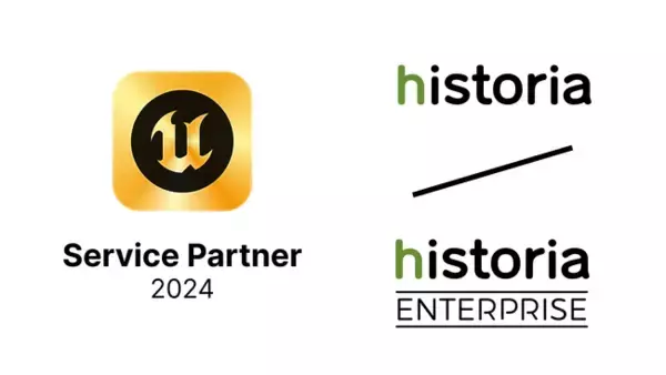 株式会社ヒストリア、Unreal Engine サービス パートナー プログラムの「2024 ゴールド ステータス」を獲得