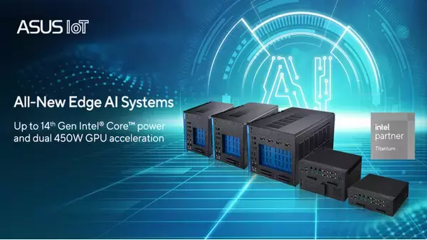 ASUS IoT、第14世代インテルCoreに対応したPEシリーズエッジAIコンピュータを発表
