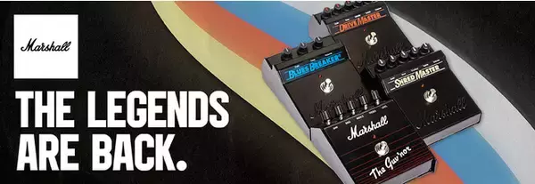 マーシャル創立60周年記念 復刻エフェクターを数量限定発売