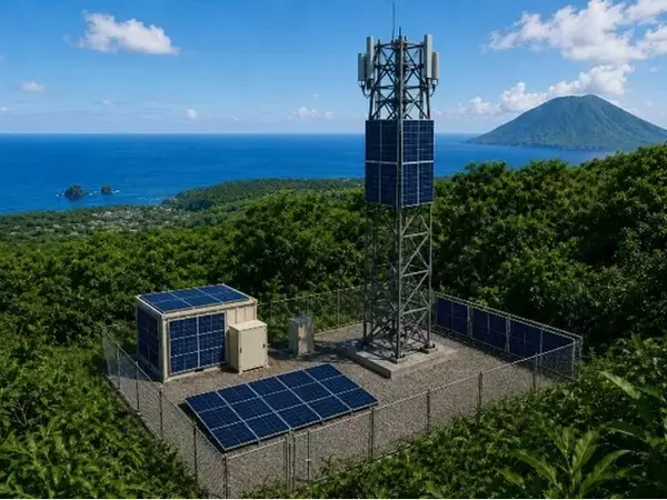 独自開発「ヒナタオ軽量接着工法」でソフトバンク株式会社の次世代太陽電池の実証事業に技術協力～離島の通信基地局におけるカルコパイライト太陽電池の設置～