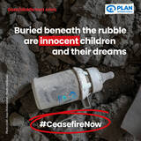「国際NGOプラン・インターナショナルが、ガザ地区における即時かつ恒久的な無条件の停戦を求める声明を発表」の画像1