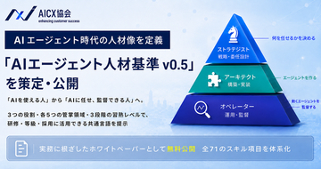 AICX協会、AIエージェント時代の人材像を定義する「AIエージェント人材基準 v0.5」を策定・公開