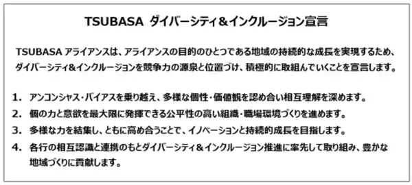 「ＴＳＵＢＡＳＡ ダイバーシティ＆インクルージョン宣言」の制定について