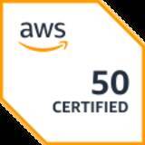 「PCIソリューションズ、AWS認定資格の取得合計数が50を突破し、「AWS 50 APN Certification Distinction」の認定を取得」の画像1