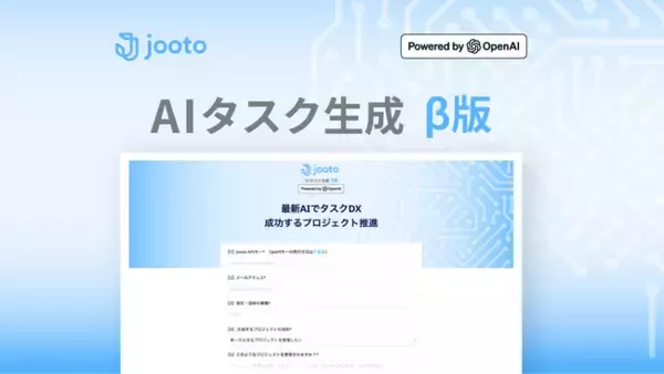 タスクをAIが提案、自動でボード作成まで！タスク管理ツールJootoに「AIタスク生成β版」7/16登場