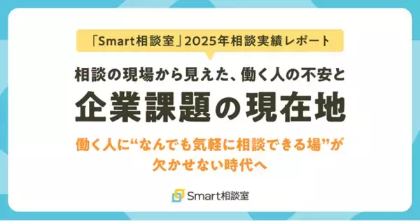 【Smart相談室 2025年相談実績レポート】相談の現場から見えた、働く人の不安と企業課題の現在地