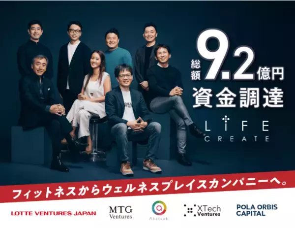LIFE CREATE、女性のウェルビーイングを応援するウェルネス事業拡大に向けて総額9.2億円の資金調達を実施