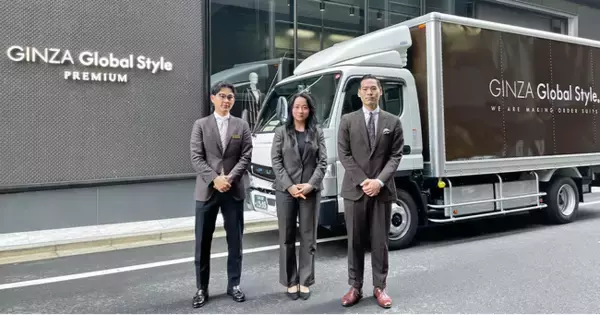 【SDGs/サステナブル】オーダースーツ専門店「グローバルスタイル」はハンガー車としてEVトラック（電気自動車）を初導入！