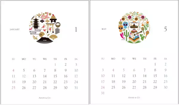 人材紹介　アズール＆カンパニー 2026年版オリジナルカレンダー「世界を旅する」が第77回 全国カレンダー展にて【銀賞】を受賞