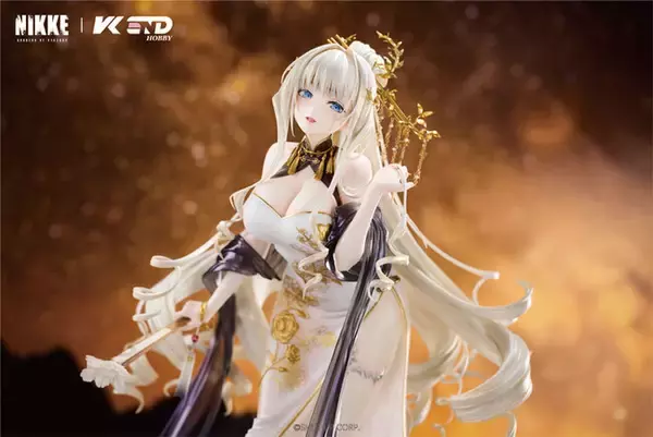 『勝利の女神：NIKKE』より、「クラウン：グローリアスフラワー」のフィギュアが登場。あみあみにて予約受付中。
