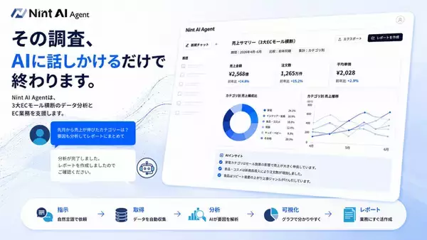 株式会社Nint EC事業者向けAIエージェント「Nint AI Agent」を提供開始