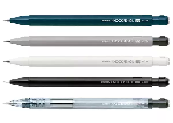 昭和に一世を風靡した鉛筆型シャープペン「ノックペンシル」令和版が登場　初代のシンプルな特長を引き継ぎながら現代に合わせて機能を進化「ノックペンシルM-1700」3月4日新発売