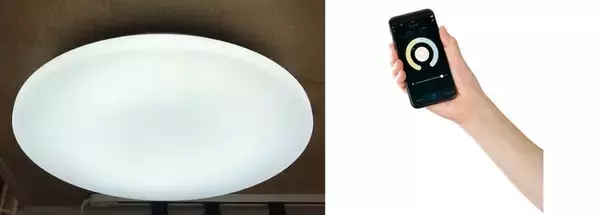 Bluetooth接続設定が可能に！音声でもスマホでも操作できる「スマートLEDシーリングライト」がリニューアル。
