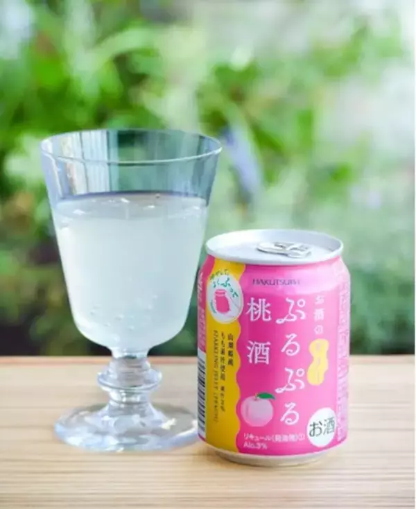 2025年4月4日（金）から全国発売！お客様のリクエストにお応えし、お酒のゼリー「ぷるぷる桃酒 240ml」を新発売