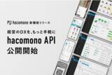 「「hacomono API」 を公開開始。ウェルネス業界のプラットフォームとしてテクノロジー活用による経営DXを支援」の画像1