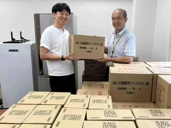 【コープデリ連合会】コープデリ連合会本部の災害用備蓄品（食料・飲料）を、地域の子ども食堂等へ寄贈