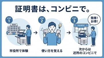 「もう市役所に行かなくていい」を体験。証明書の自動交付機を市役所に設置／愛知県西尾市