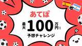 「予想ポイ活アプリ「あてぽ」、光りりあ・妹尾りつ・セリチャンと「あてぽ100万チャレンジ」を開催」の画像1