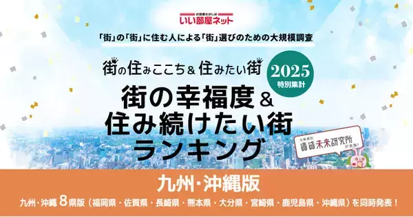 いい部屋ネット　街の幸福度＆住み続けたい街ランキング2025＜鹿児島県版＞