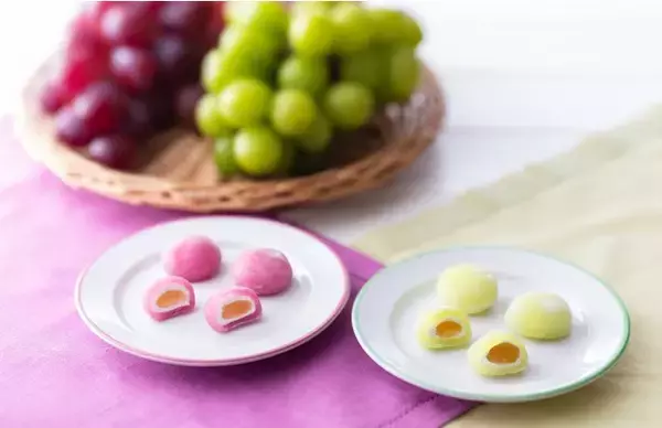 長野県産シャインマスカットと石川県産ルビーロマン、2種類の高級ブドウがもっちりお菓子に！「ニッポンエール」とのコラボ商品を3月7日より新発売！