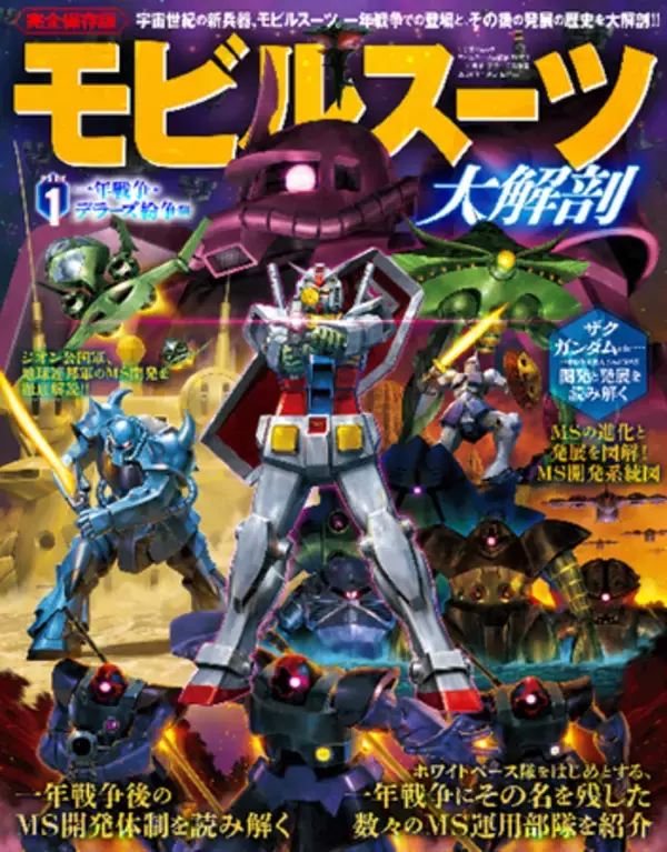 「『モビルスーツ大解剖 PART1 一年戦争・デラーズ紛争編』は2023年12月18日発売!!」の画像