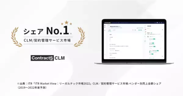 ContractS CLMがCLM／契約管理サービス市場で4年連続シェアNo.1を獲得