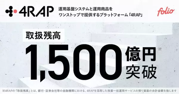 「4RAP」取扱残高1,500億円を突破
