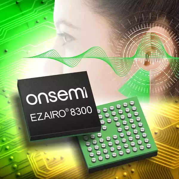 オンセミのDSPベースのオーディオプロセッサ・ソリューション「EZAIRO(R)」ファミリが、補聴器やヒアラブル製品の品質向上に貢献